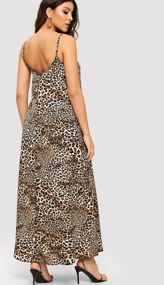 Last Chance--Scoop Leopard Cami Dress - Picture 3 of 6